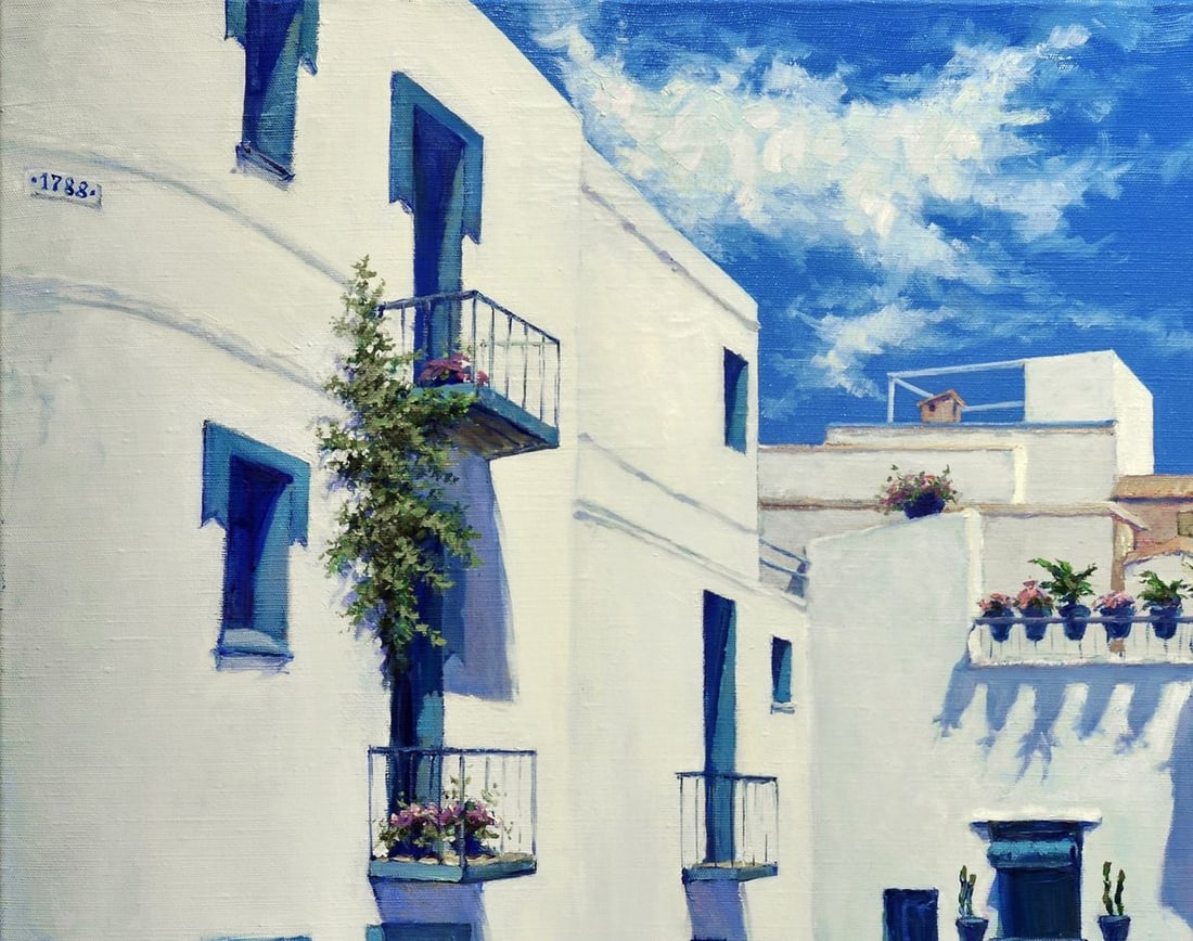 Oil painting Sunny day in Peniscula Oleg Kateryniuk - 2