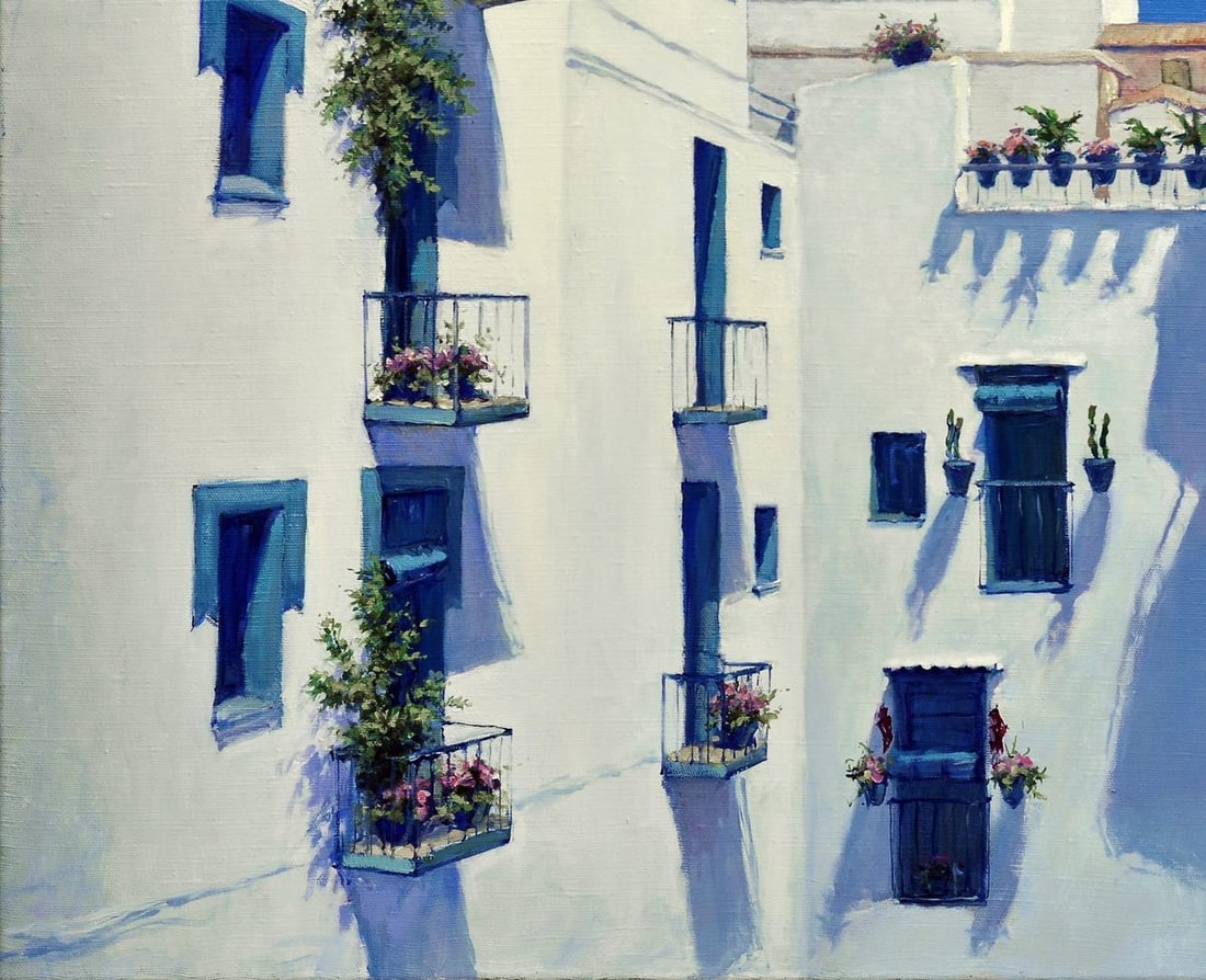 Oil painting Sunny day in Peniscula Oleg Kateryniuk - 4