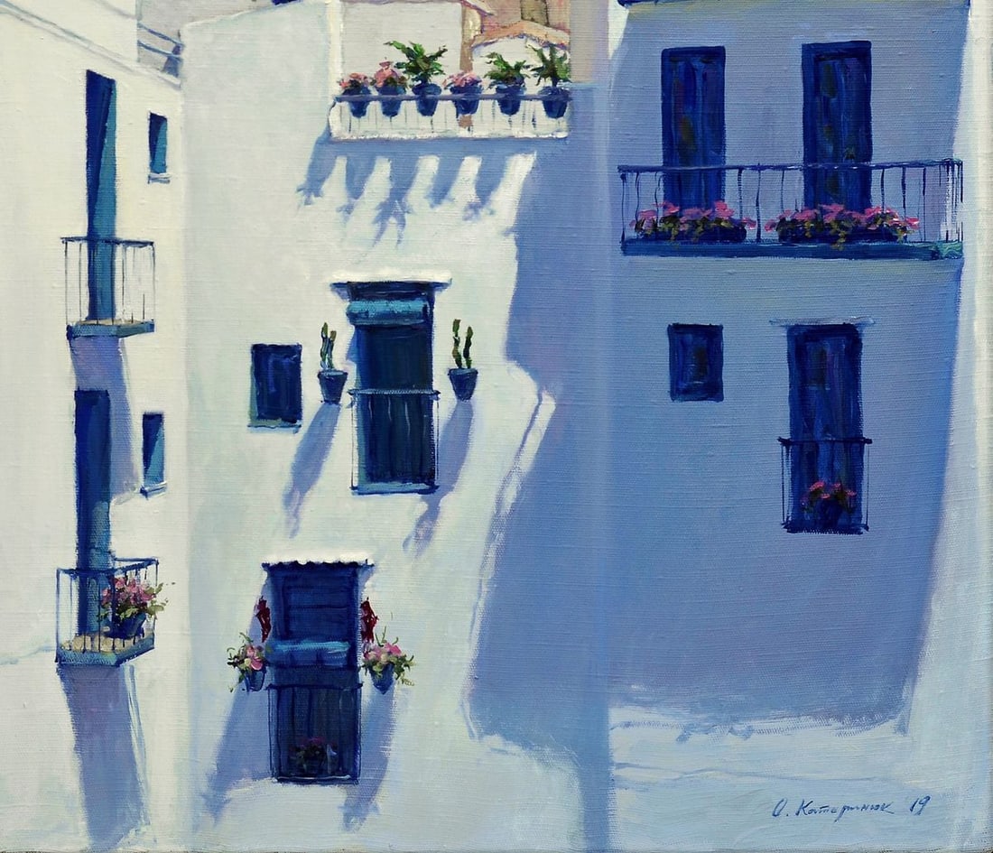 Oil painting Sunny day in Peniscula Oleg Kateryniuk - 5