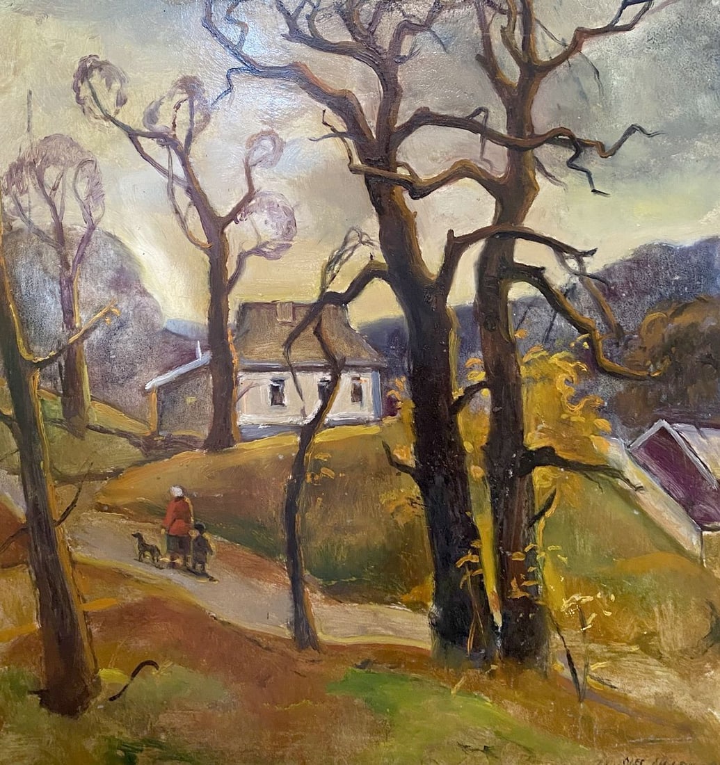 Oil painting Late fall Litvinov Oleg Arkad'yevich: NoLitv 233 *** ABOUT THIS PAINTING *** * TITLE: "Late fall" * ARTISTS: Litvinov Oleg Arkad'yevich * SIZE: 55x53.5 cm/'21.65x21.06 inches' * MEDIUM: oil, cardboard * HAND PAINTED: Original painting fro