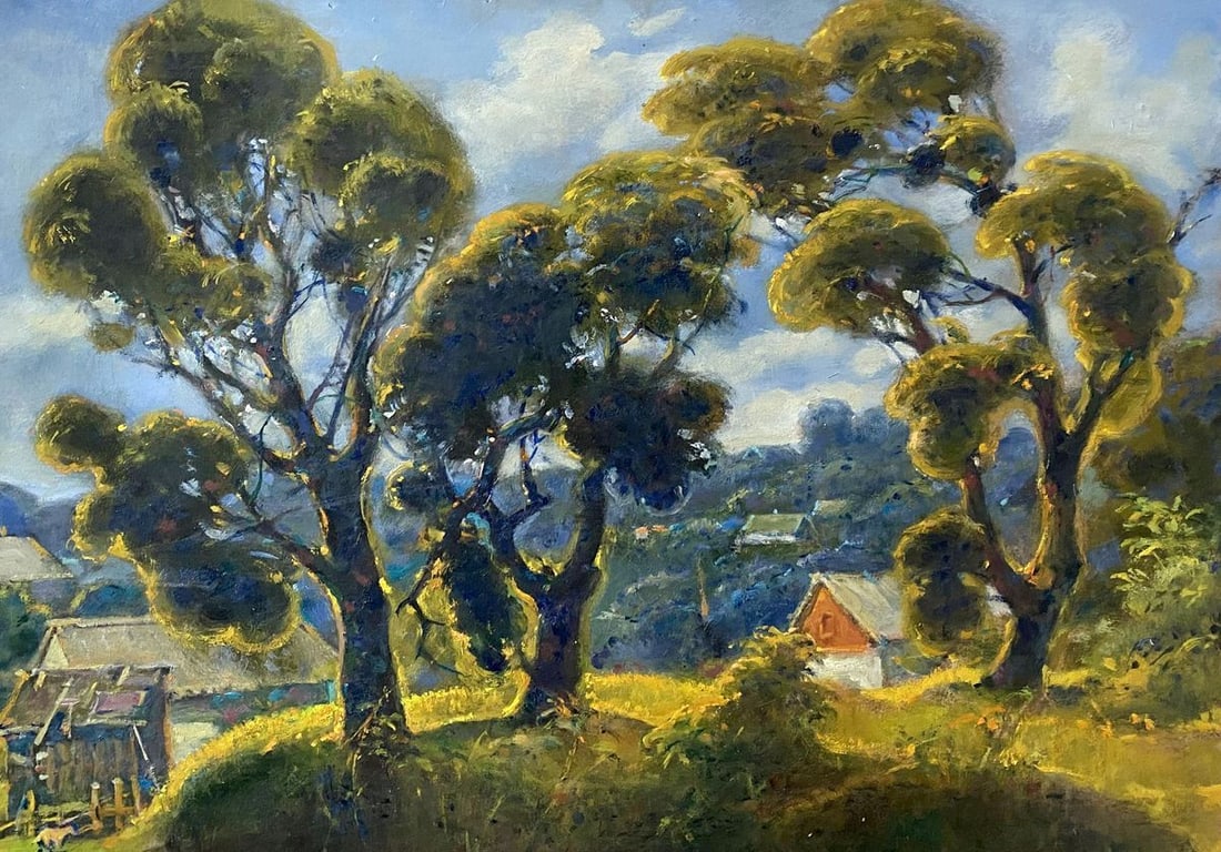 Oil painting After the rain Litvinov Oleg Arkad'yevich: NoLitv 282 *** ABOUT THIS PAINTING *** * TITLE: "After the rain" * ARTISTS: Litvinov Oleg Arkad'yevich * SIZE: 36.5x51 cm/'14.37x20.07 inches' * MEDIUM: oil, cardboard * HAND PAINTED: Original