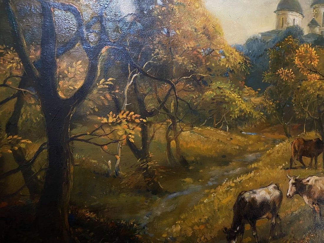Oil painting October is already in the yard Litvinov Oleg Arkad'yevich - 10