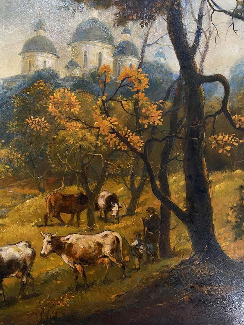 Oil painting October is already in the yard Litvinov Oleg Arkad'yevich - 3