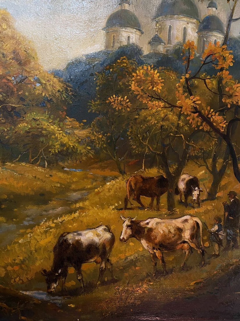 Oil painting October is already in the yard Litvinov Oleg Arkad'yevich - 4
