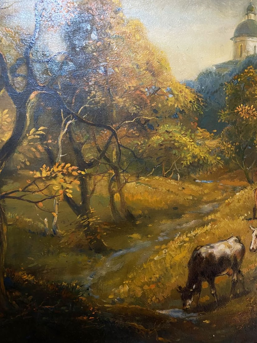 Oil painting October is already in the yard Litvinov Oleg Arkad'yevich - 5