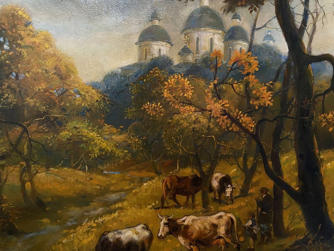 Oil painting October is already in the yard Litvinov Oleg Arkad'yevich - 6