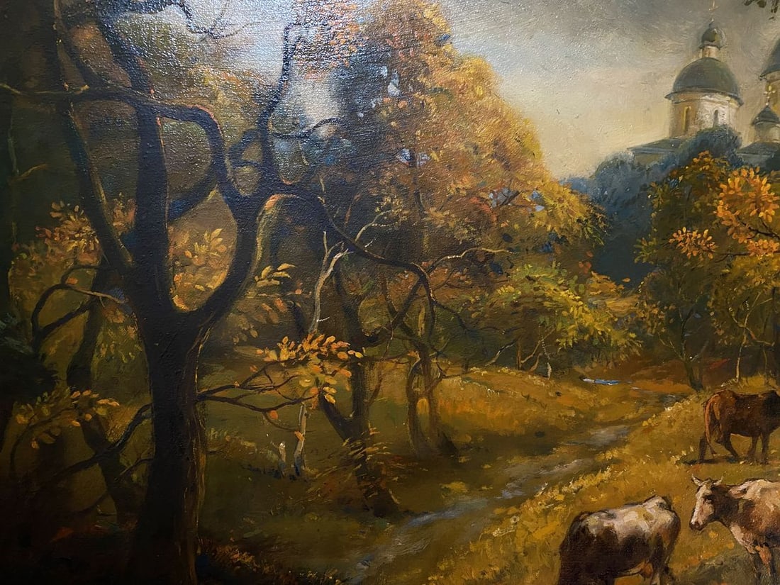Oil painting October is already in the yard Litvinov Oleg Arkad'yevich - 7
