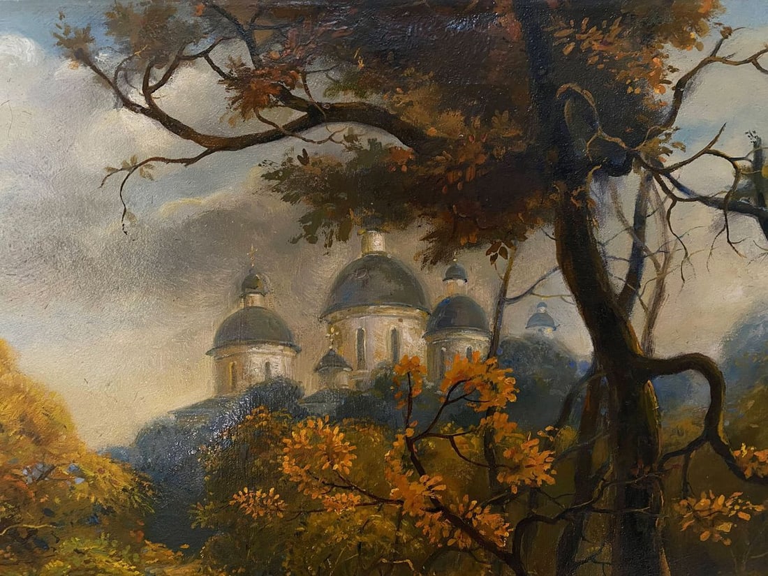 Oil painting October is already in the yard Litvinov Oleg Arkad'yevich - 8