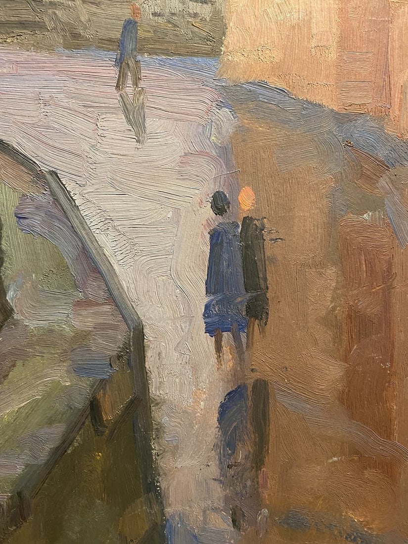 Oil painting Street bustle Nikolai Hrustalenko - 2