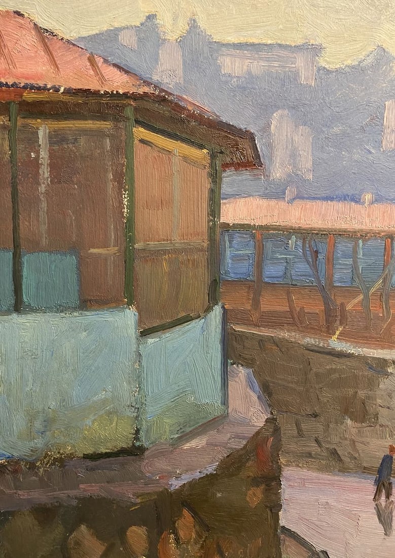 Oil painting Street bustle Nikolai Hrustalenko - 3