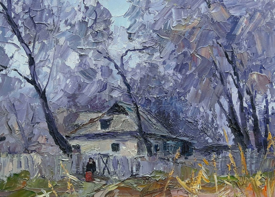 Oil painting Grandma's House Serdyuk Boris Petrovich - 6