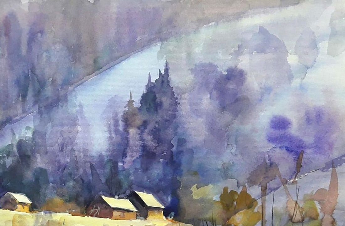 Watercolor painting Winter extravaganza Serdyuk Boris Petrovich - 3
