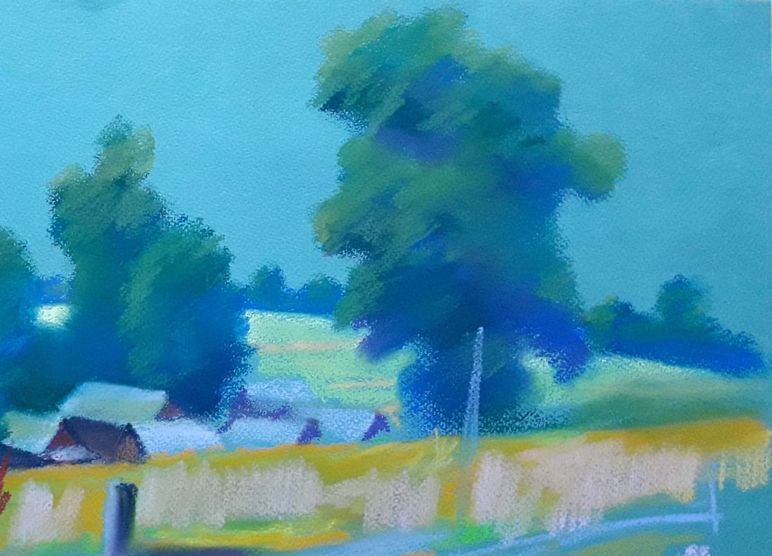 Pastel painting Somewhere on the outskirts Serdyuk Boris Petrovich - 3