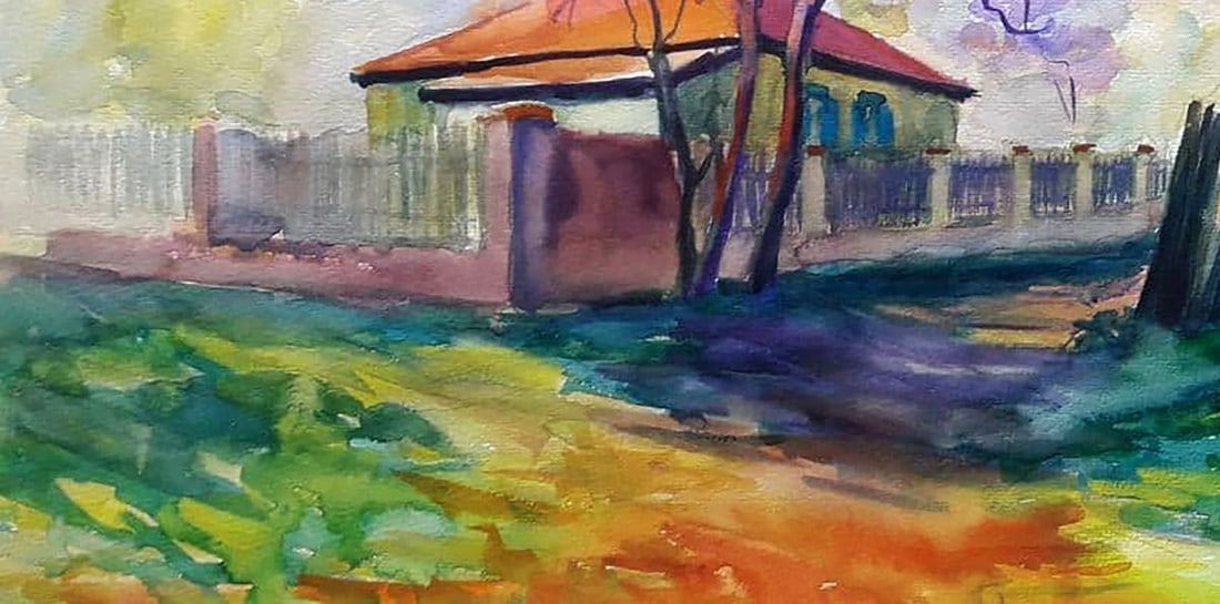 Watercolor painting Spring motif Serdyuk Boris Petrovich - 4