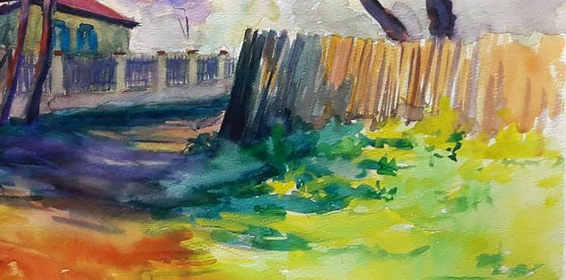 Watercolor painting Spring motif Serdyuk Boris Petrovich - 5