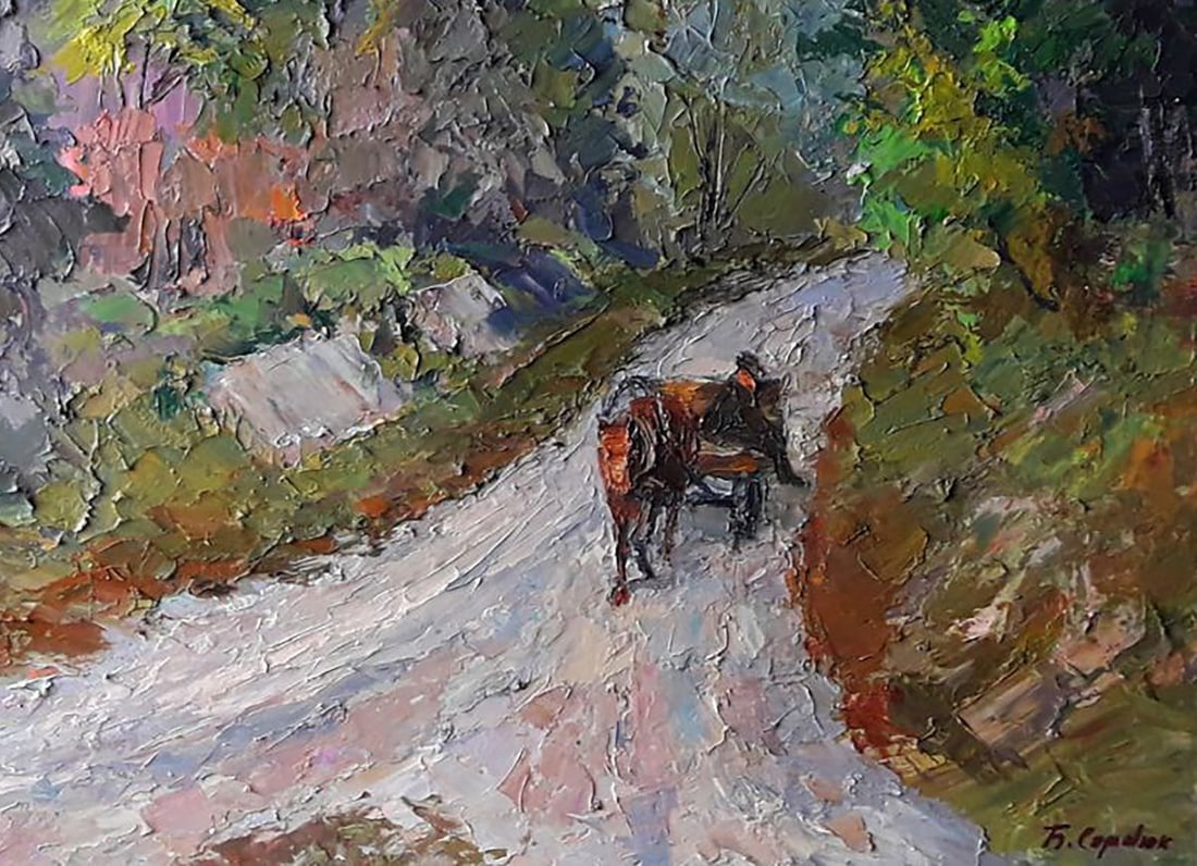 Oil painting Rural landscape Serdyuk Boris Petrovich - 5