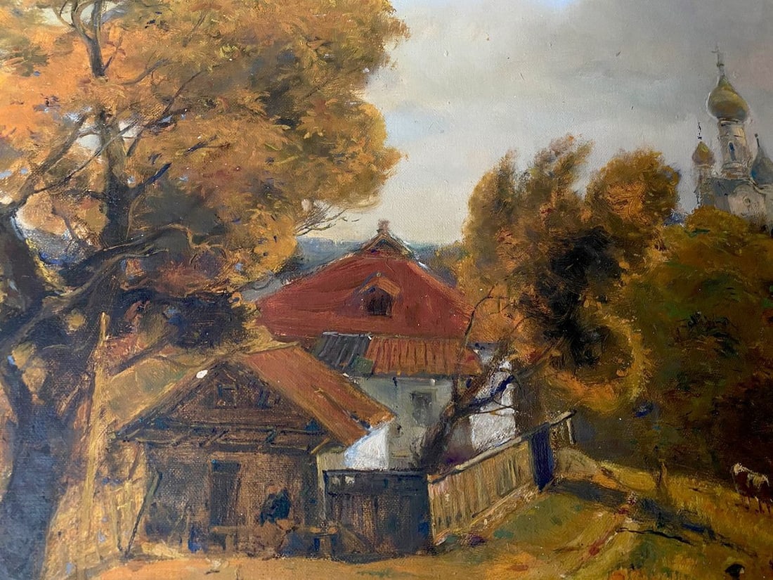 Oil painting Evening call Litvinov Oleg Arkad'yevich - 8