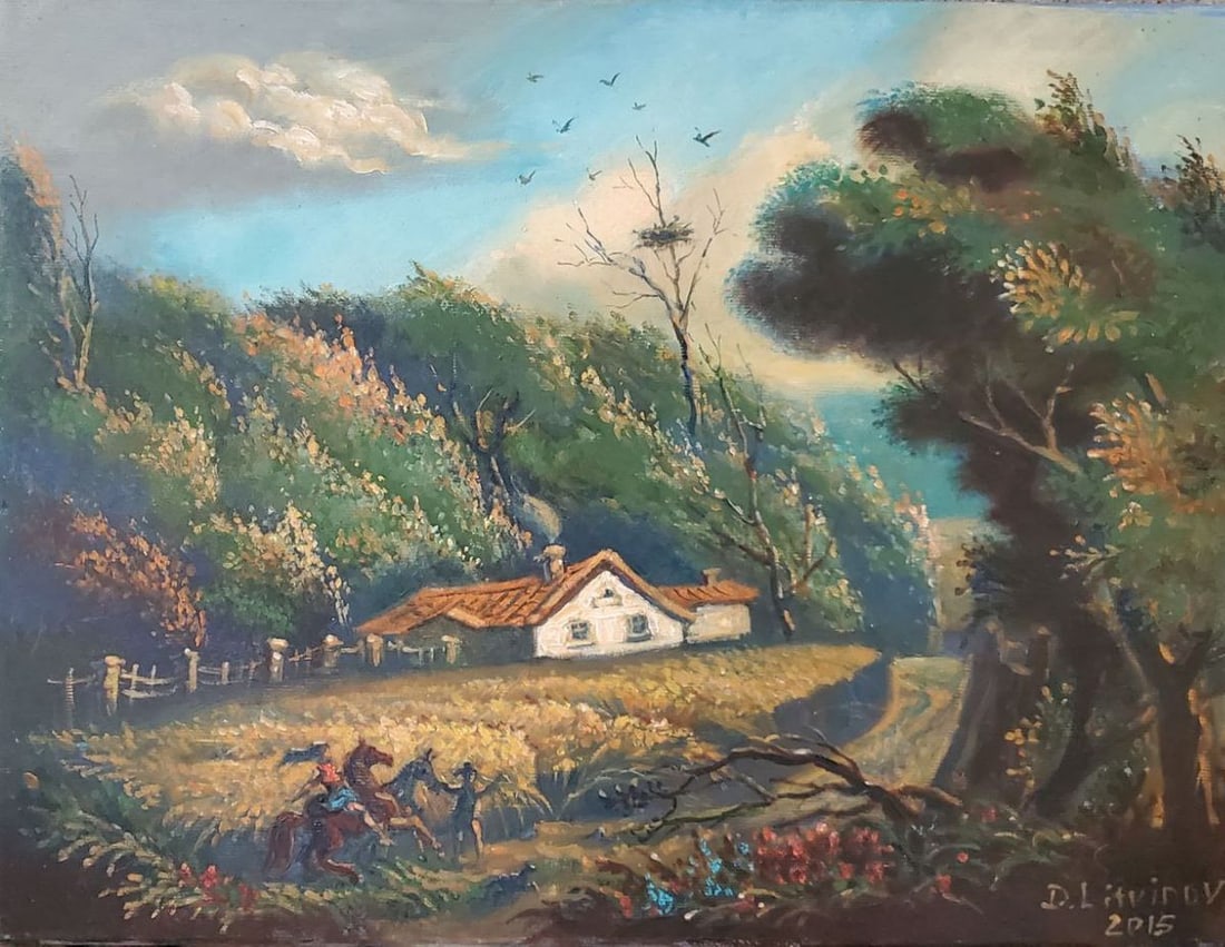 Oil painting Before the storm Litvinov Daniil Olegovich: NoLitv 1062 *** ABOUT THIS PAINTING *** * TITLE: "Before the storm" * ARTISTS: Litvinov Daniil Olegovich * SIZE: 40x30 cm/'15.74x11.81 inches' * MEDIUM: oil, canvas * HAND PAINTED: Original painting f