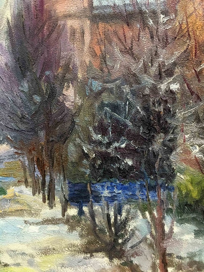 High-rise buildings oil painting Psunenko - 6