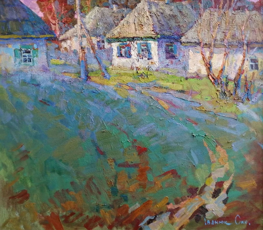Oil painting Warm summer day Kalenyuk Oksana: NoKalen 191 *** ABOUT THIS PAINTING *** * TITLE: "Warm summer day" * ARTISTS: Kalenyuk Oksana * SIZE: 80x70 cm/'31.49x27.55 inches' * MEDIUM: oil, canvas * HAND PAINTED: Original painting from our col