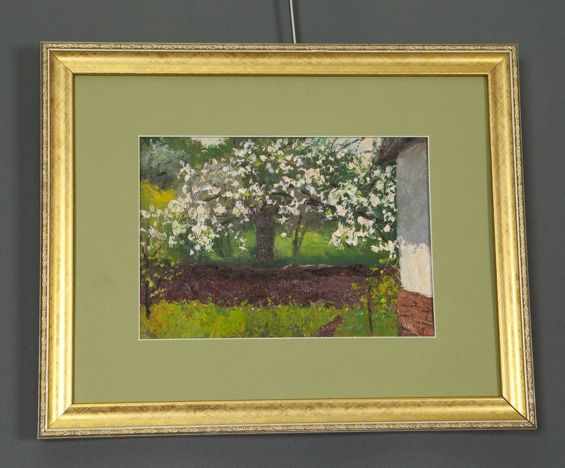 Oil painting Apple smell Ivan Kirillovich Tsyupka: NoE 585 *** ABOUT THIS PAINTING *** * TITLE: "Apple smell" * ARTISTS: Ivan Kirillovich Tsyupka * SIZE: 30x37 cm/'11.81x14.56 inches' * MEDIUM: oil, cardboard * HAND PAINTED: Original painting from