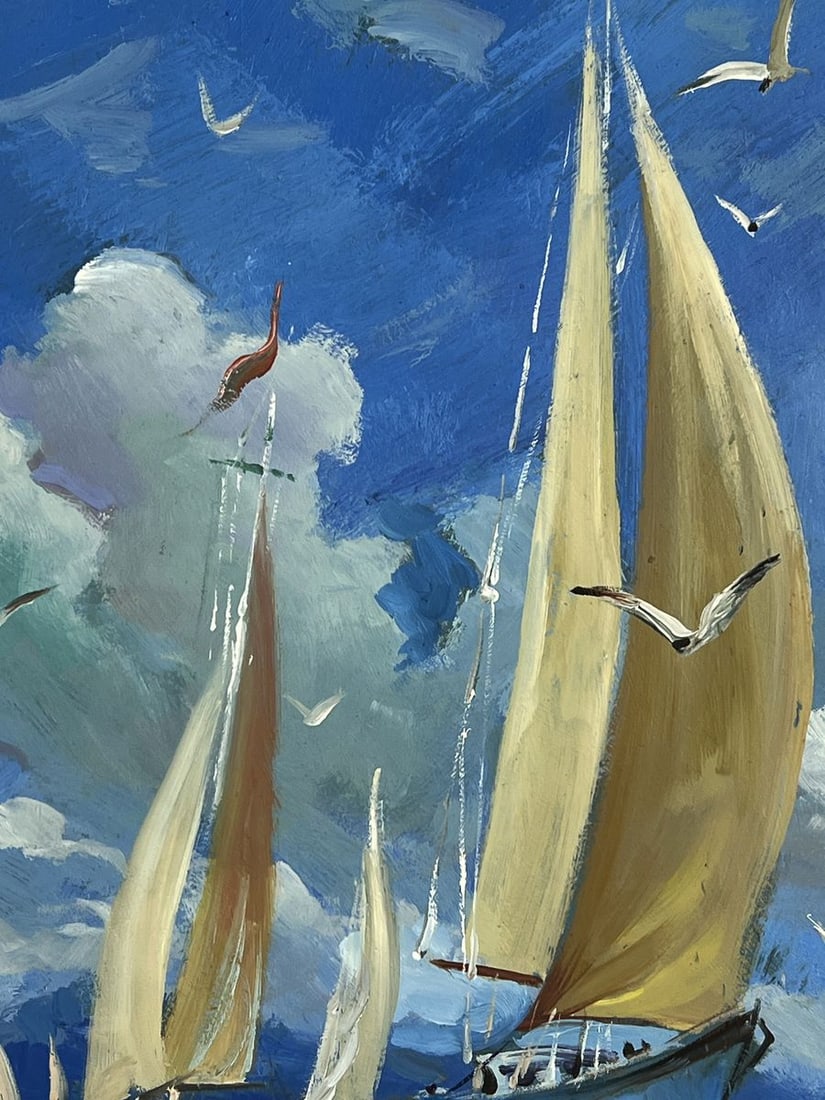 Oil painting Ships in the Endless Sea Yuriy Suprunchuk - 10