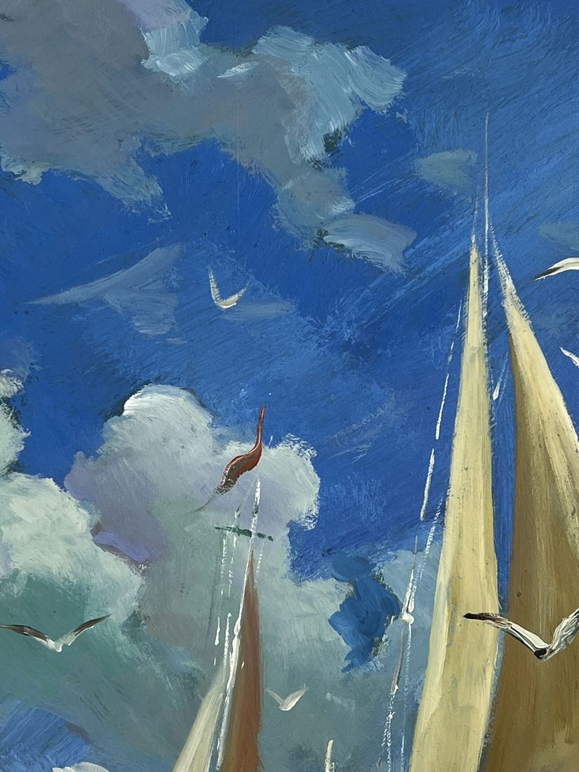Oil painting Ships in the Endless Sea Yuriy Suprunchuk - 6