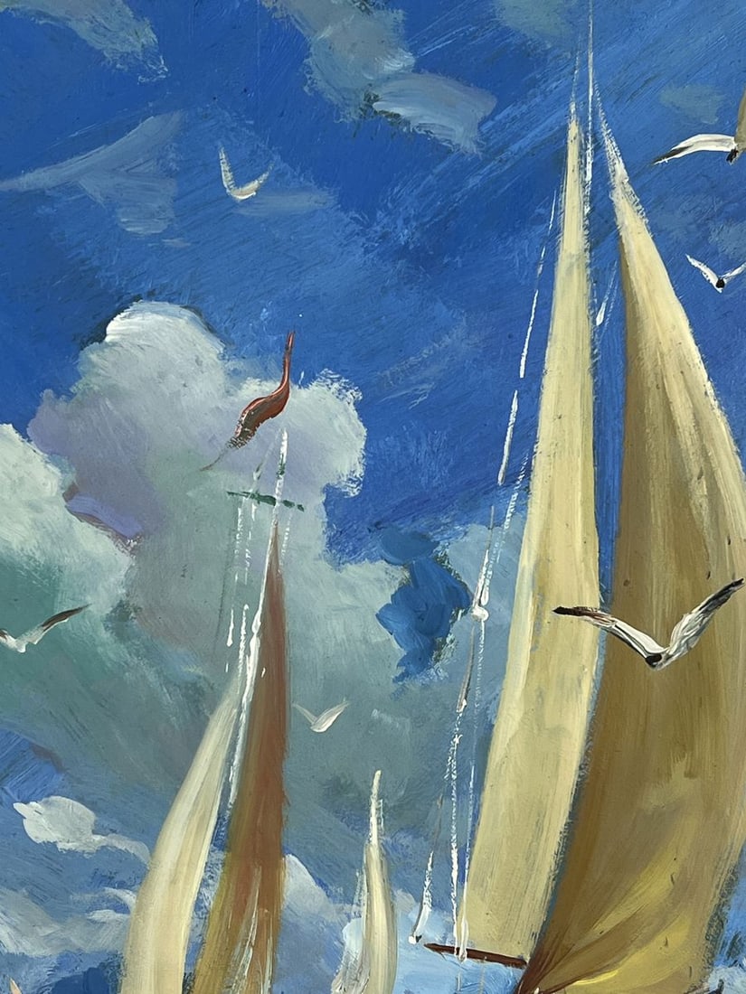 Oil painting Ships in the Endless Sea Yuriy Suprunchuk - 8