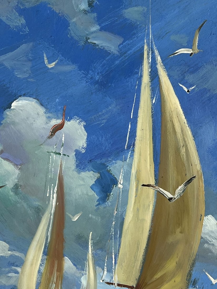 Oil painting Ships in the Endless Sea Yuriy Suprunchuk - 9