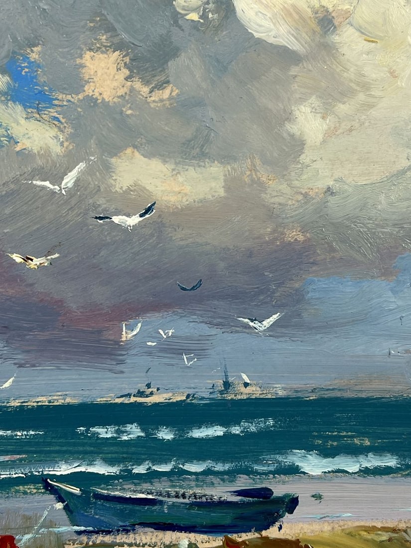 Oil painting Boat on the Seashore Yuriy Suprunchuk - 11