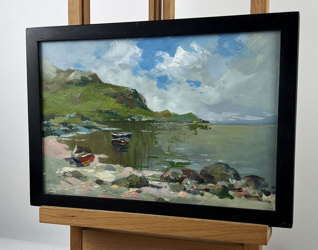 Oil painting Boats on the Shore of the Endless Sea Yuriy Suprunchuk - 4