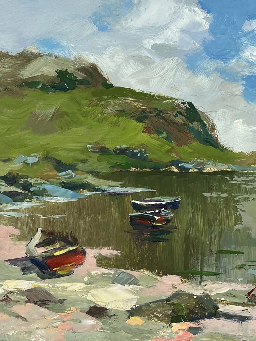 Oil painting Boats on the Shore of the Endless Sea Yuriy Suprunchuk - 6