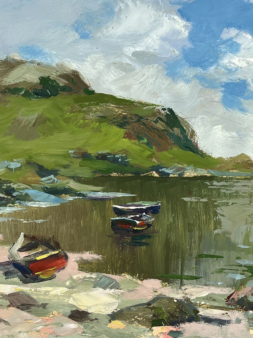 Oil painting Boats on the Shore of the Endless Sea Yuriy Suprunchuk - 7