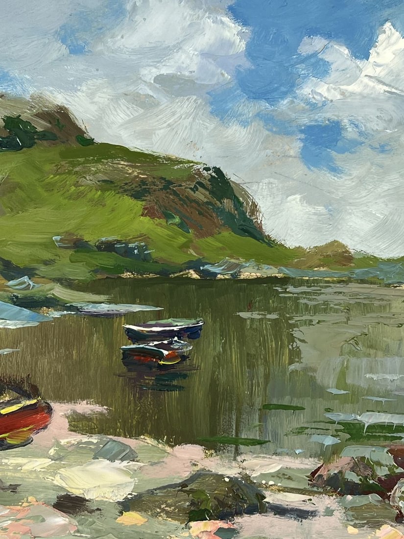 Oil painting Boats on the Shore of the Endless Sea Yuriy Suprunchuk - 8