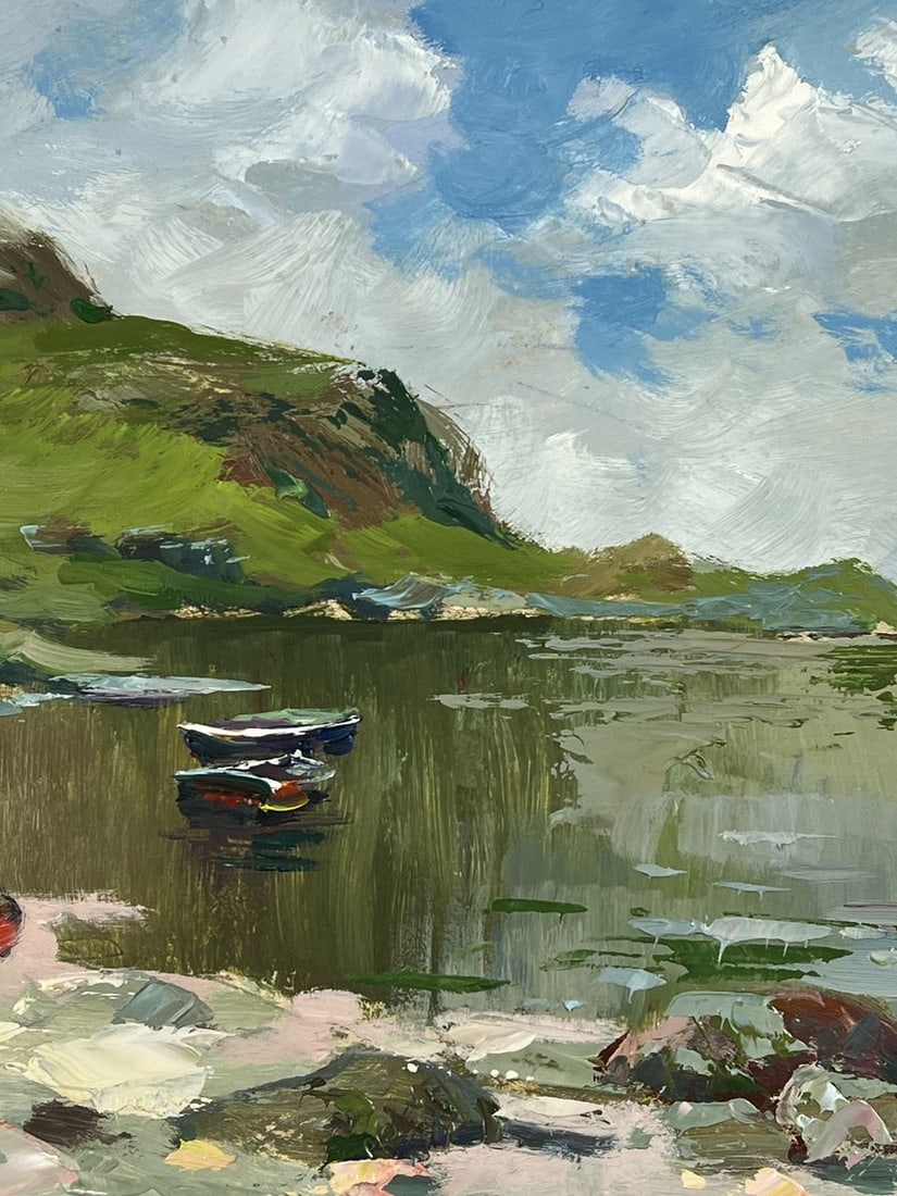 Oil painting Boats on the Shore of the Endless Sea Yuriy Suprunchuk - 9