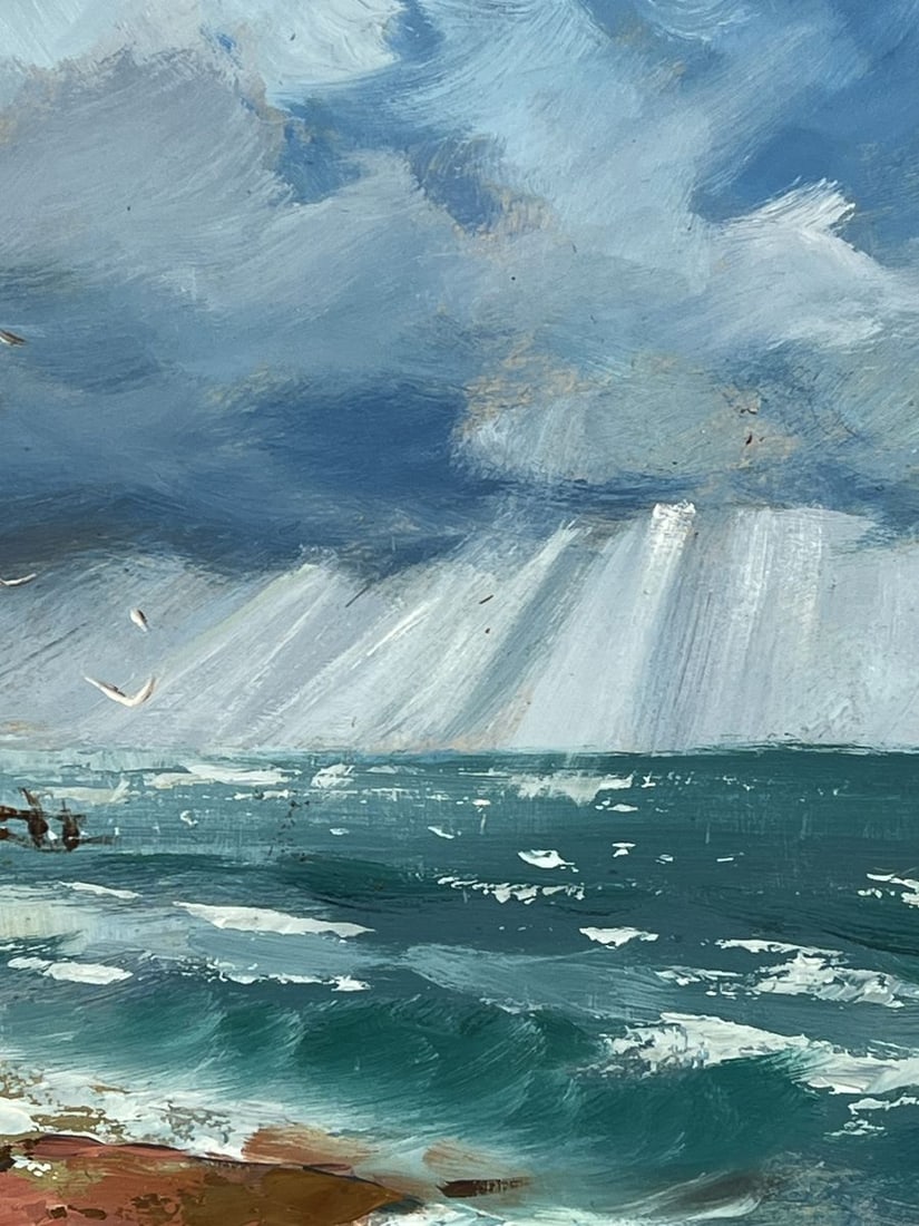 Oil painting Before the Storm at Sea Yuriy Suprunchuk - 11