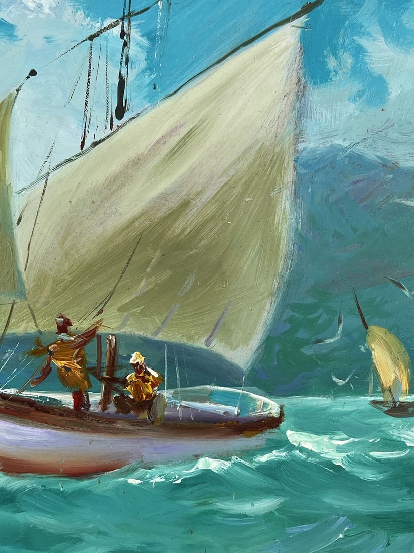 Oil painting Wind Sails at Sea Yuriy Suprunchuk - 10