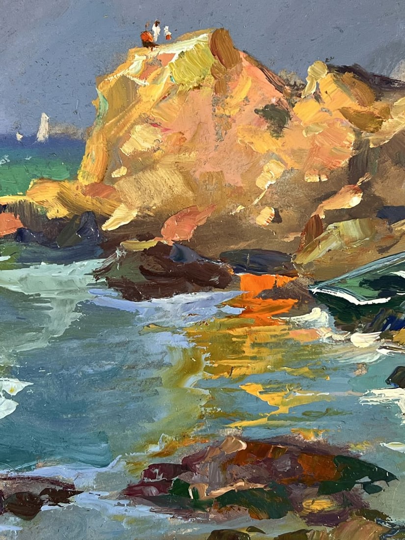 Oil painting Boat Near the Seashore Yuriy Suprunchuk - 10