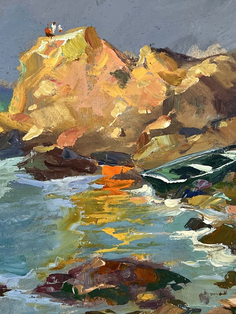 Oil painting Boat Near the Seashore Yuriy Suprunchuk - 11