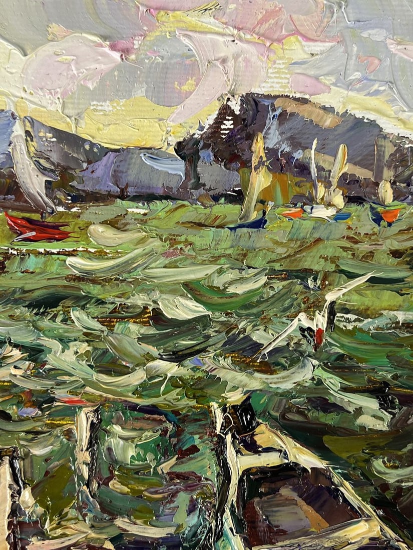Oil painting Sailboats at sea Oleksiy Ivanyuk - 10