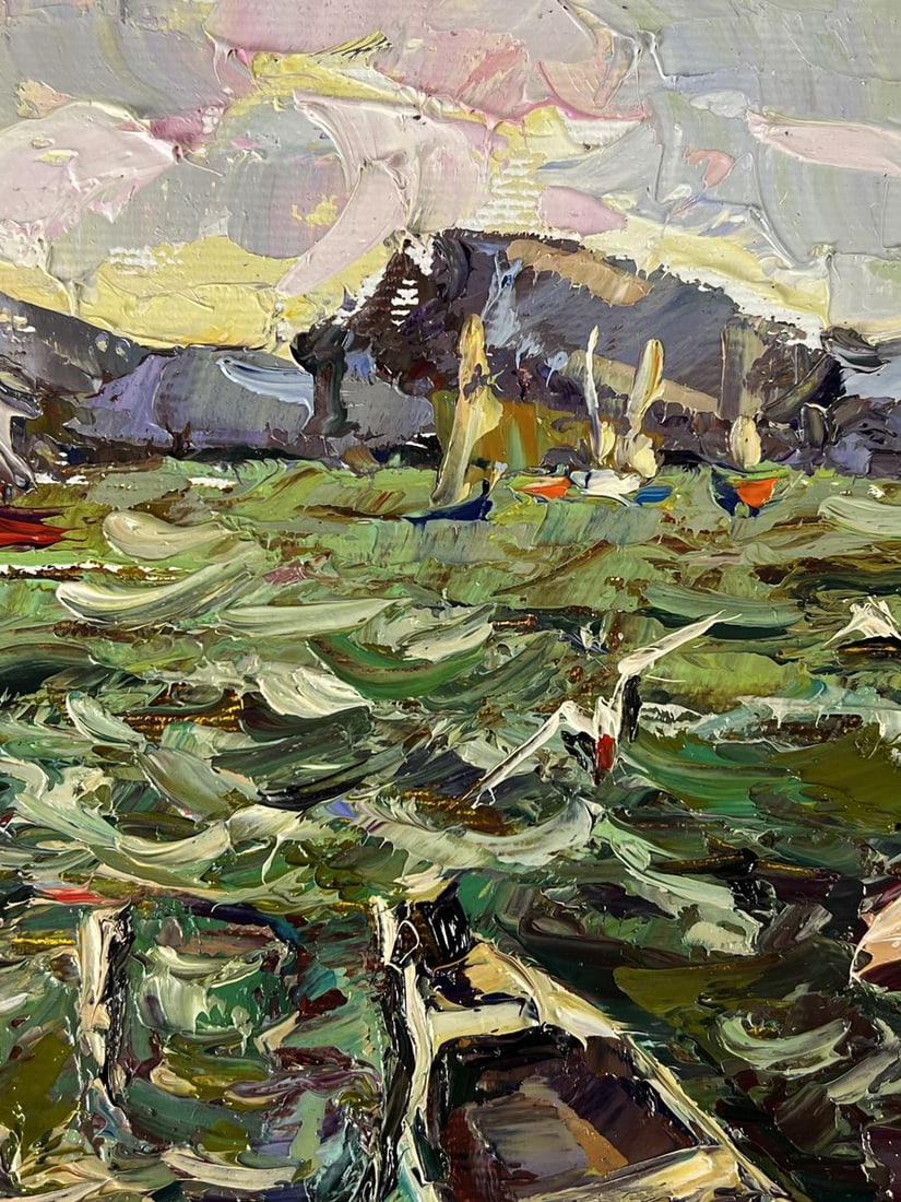 Oil painting Sailboats at sea Oleksiy Ivanyuk - 11