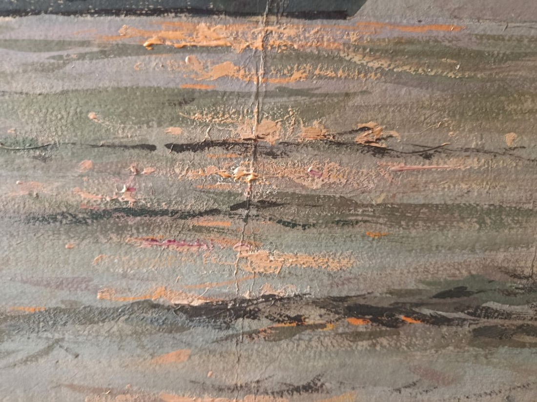 Oil painting A distant ship at sea Alexander Zakharov - 6