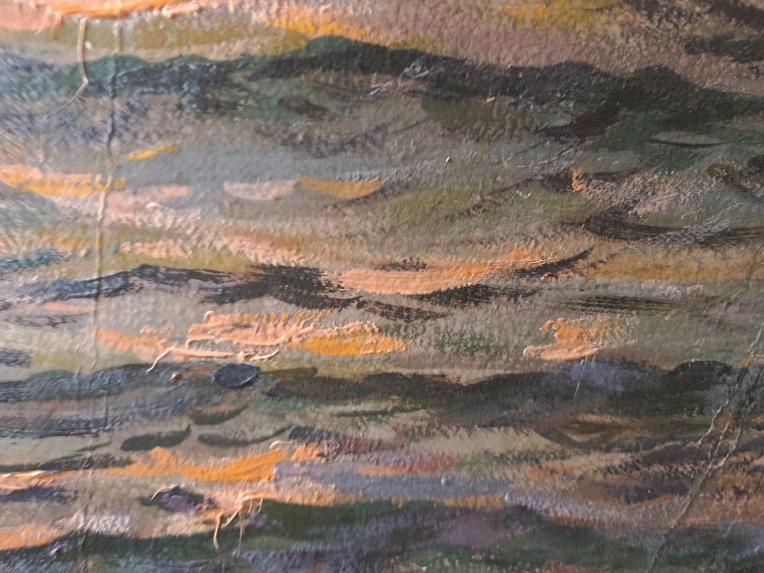 Oil painting A distant ship at sea Alexander Zakharov - 8