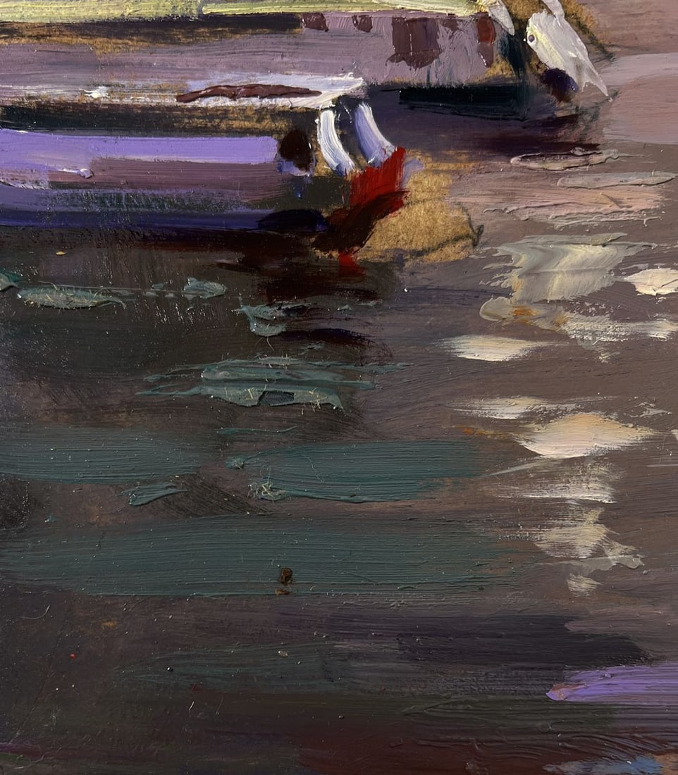 Oil painting City sailboats Yuriy Suprunchuk - 8