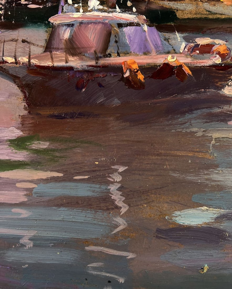 Oil painting City sailboats Yuriy Suprunchuk - 9