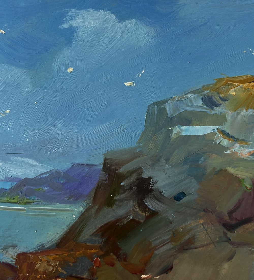 Oil painting Shore with a boat Yuriy Suprunchuk - 6