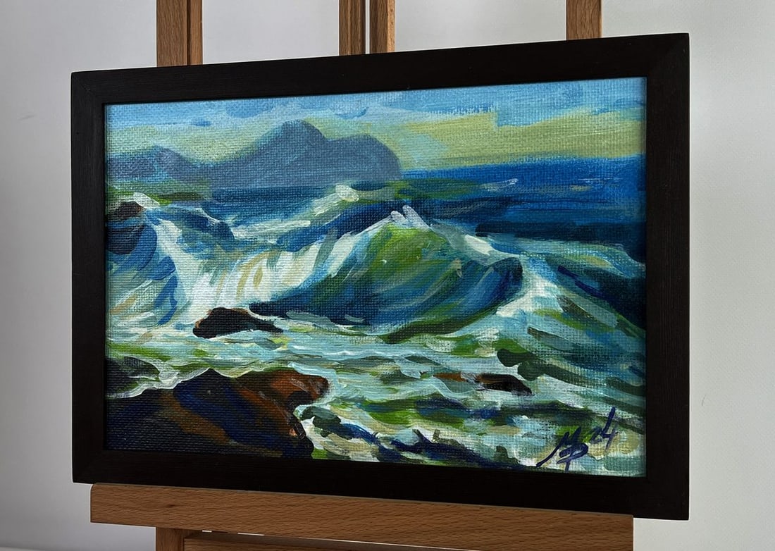 Acrylic painting Dance of the Waves Mykhailo Patskan - 5