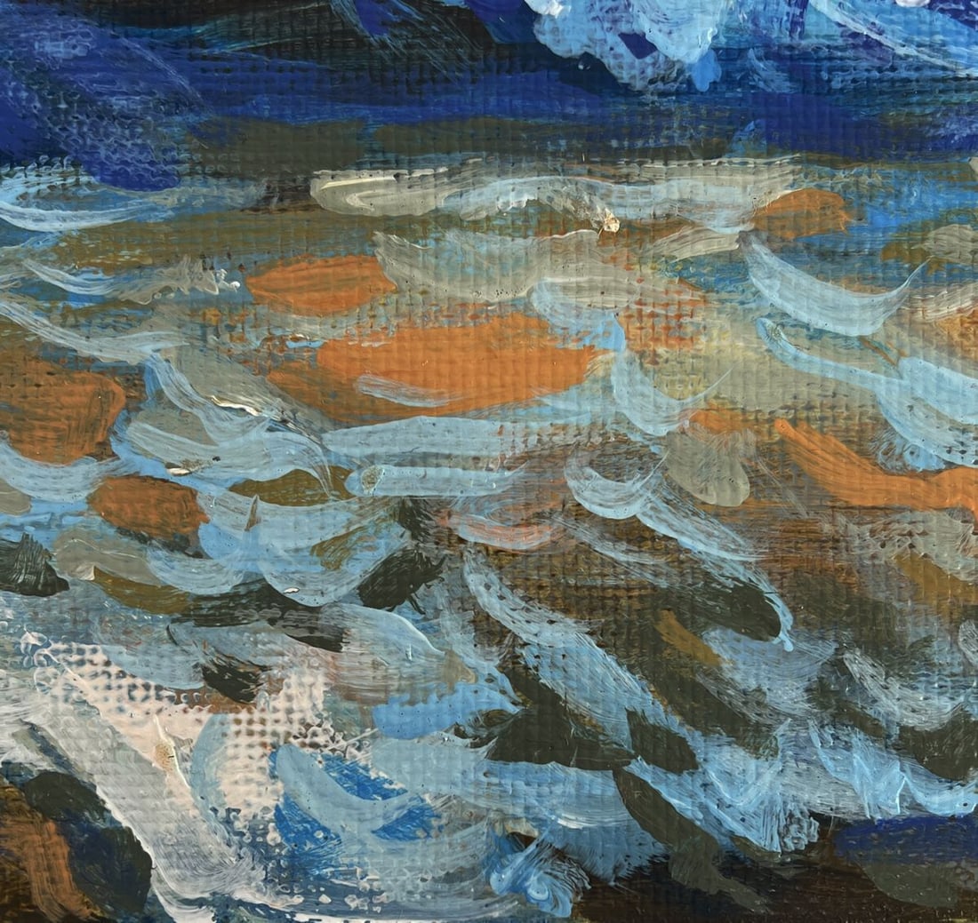 Acrylic painting Harmony of the movement of waves Mykhailo Patskan - 2