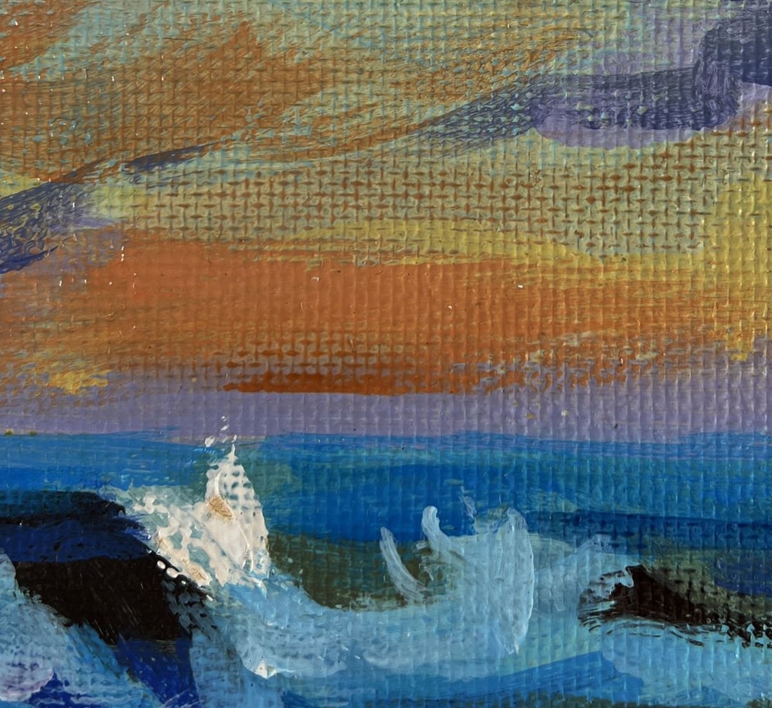 Acrylic painting Harmony of the movement of waves Mykhailo Patskan - 7