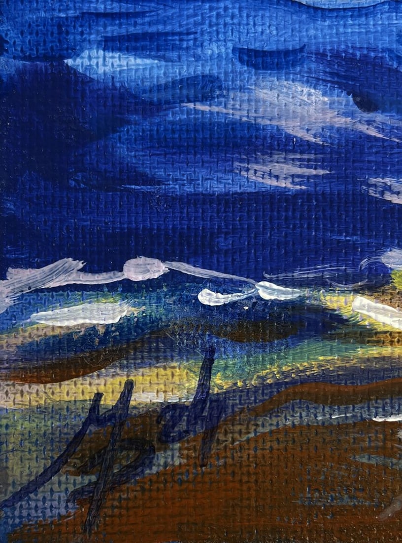 Acrylic painting Reflection of the sun in the sea Mykhailo Patskan - 3